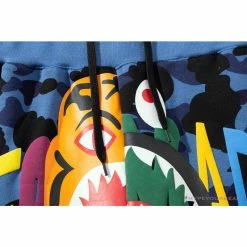 Hypeyourbeast BAPE X READYMADE Tiger Head Foam Camouflage Shorts'BLUE' Clothes