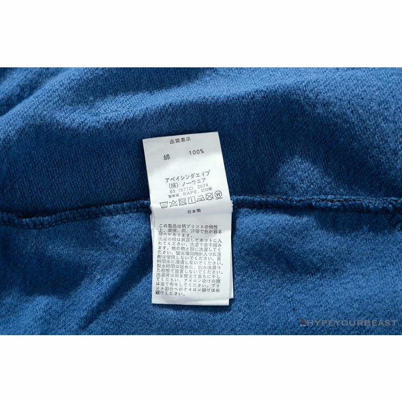 Hypeyourbeast BAPE X READYMADE Tiger Head Foam Camouflage Shorts 'BLUE' Clothes