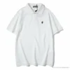 Hypeyourbeast BAPE Solid Color Versatile Embroidered Ape Head Small Badge Polo Shirt 'WHITE'