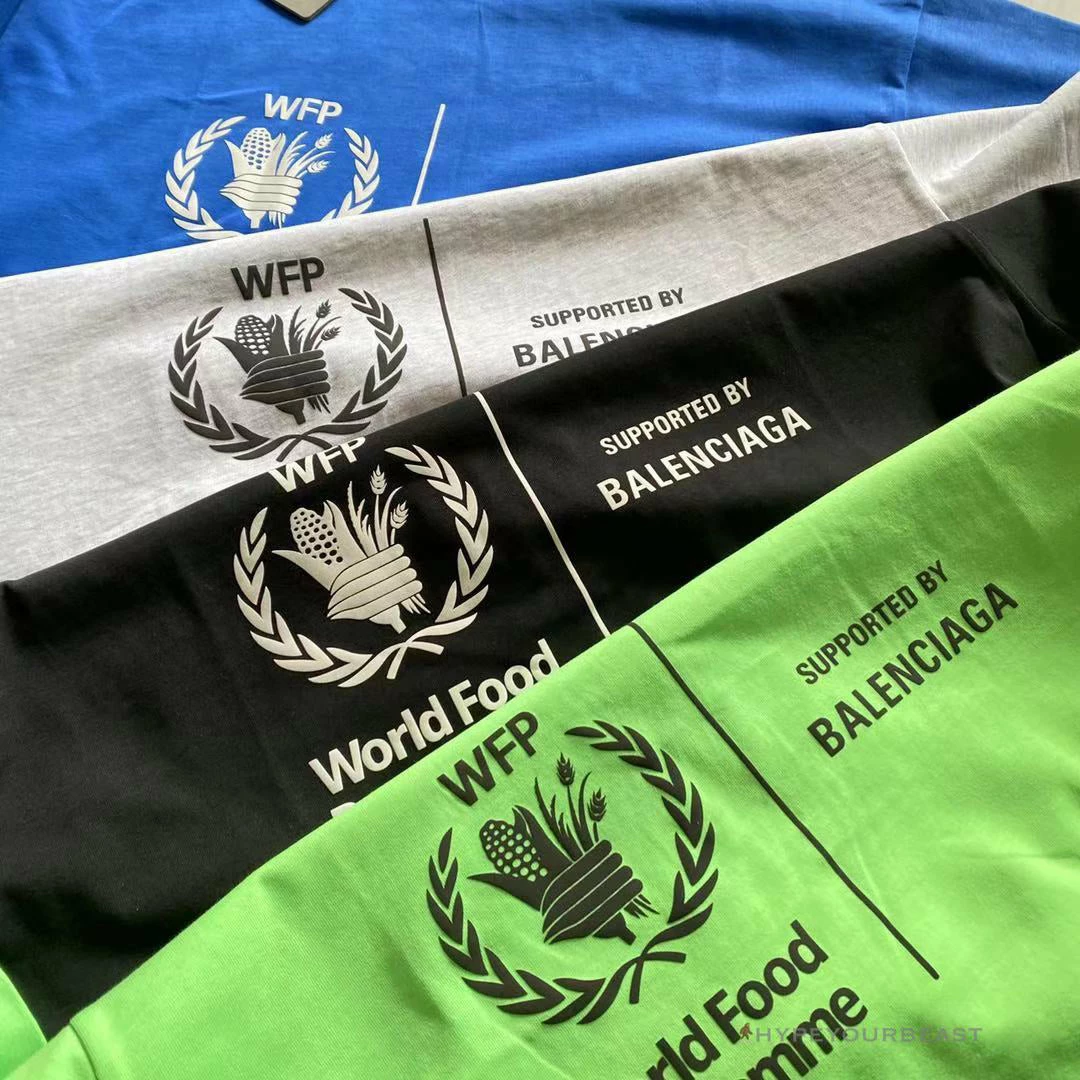 Hypeyourbeast BCG Support Word Food Programme Tee Shirt Green T-Shirts