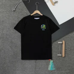 Hypeyourbeast OFF-WHITE Floral And Frog Pattern Tee Shirt'BLACK' T-Shirts