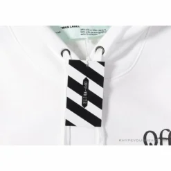 Hypeyourbeast Hoodies & Jackets OFF-WHITE Pink Orange Arrow Hoodie'WHITE'