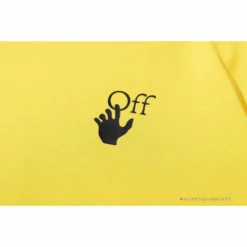 Hypeyourbeast OFF-WHITE Spray Paint Arrow Tee Shirt'YELLOW'