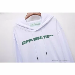 Hypeyourbeast OFF-WHITE Hand-Painted Utility Pole Worker Hoodie'WHITE'