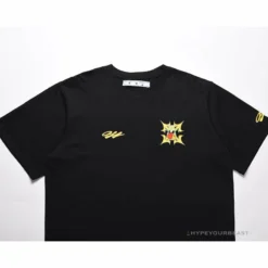Hypeyourbeast OFF-WHITE Dimensional Arrow Angry Calf Tee Shirt'BLACK'