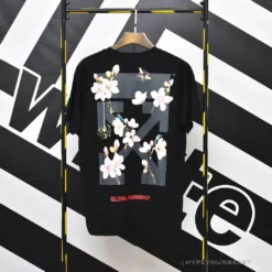 Hypeyourbeast OFF-WHITE Sakura Tee Shirt'BLACK' T-Shirts