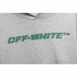 Hypeyourbeast Hoodies & Jackets OFF-WHITE Hand-Painted Utility Pole Worker Hoodie'GREY'