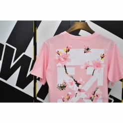 Hypeyourbeast OFF-WHITE Sakura Tee Shirt'PINK' T-Shirts