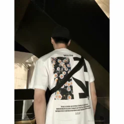 Hypeyourbeast T-Shirts OFF-WHITE Daisy Graffiti Arrow Conley Tee Shirt'WHITE'