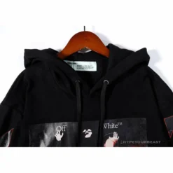 Hypeyourbeast OFF-WHITE Skull And Writing Hoodie'BLACK' Hoodies & Jackets
