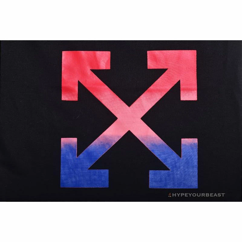 Hypeyourbeast Pants OFF-WHITE Gradient Series Shorts 'BLACK'