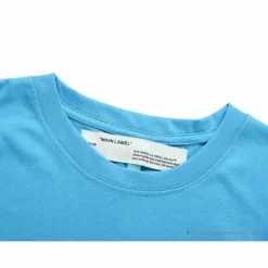 Hypeyourbeast OFF-WHITE Explosive Strip Basic Arrow Tee Shirt'BLUE' T-Shirts