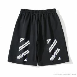 Hypeyourbeast OFF-WHITE Cabin Cabbage Shorts 'BLACK' Pants