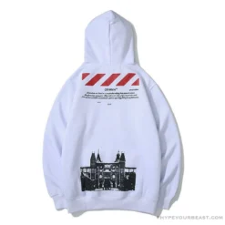 Hypeyourbeast OFF-WHITE CO VIRGIL ABLO Netherlands Museum Hoodie 'WHITE' Hoodies & Jackets