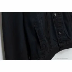 Hypeyourbeast OFF-WHITE Autumn And Winter New ️Back Blue Arrow Wash Denim Jacket Hoodies & Jackets