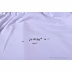 Hypeyourbeast OFF-WHITE Dimensional Sketch Shorts'WHITE' Pants