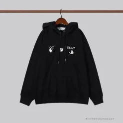 Hypeyourbeast Hoodies & Jackets OFF-WHITE Green Arrow Hoodie 'BLACK'