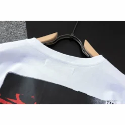 Hypeyourbeast OFF-WHITE Acrylic Hand-Painted Graffiti Pattern Tee Shirt'WHITE'