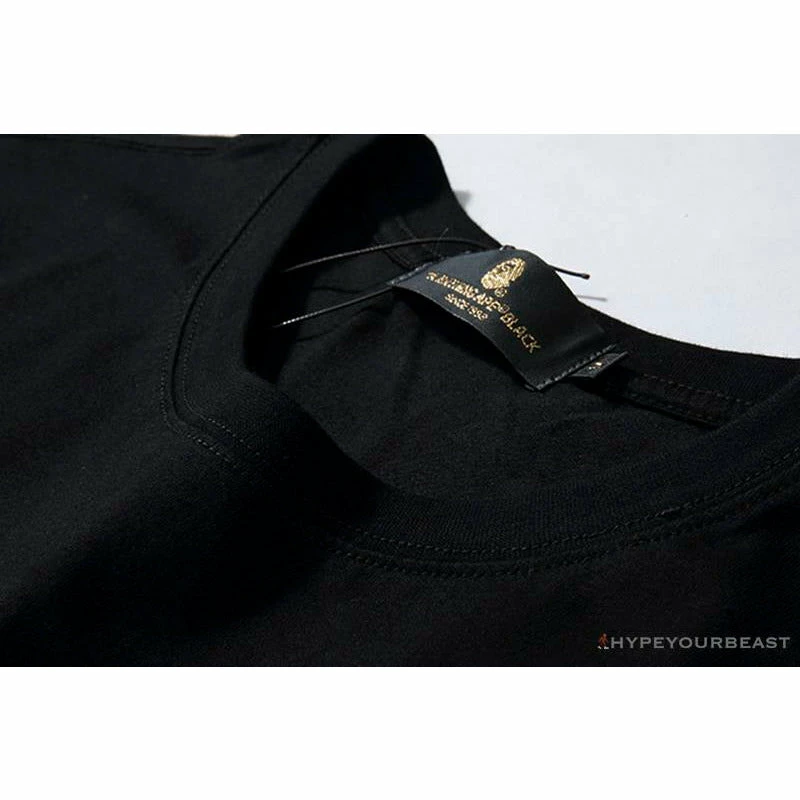 Hypeyourbeast BAPE X MCM Camouflage Ape Head Tee Shirt 'BLACK'