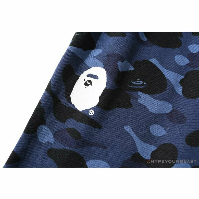 Hypeyourbeast BAPE X PSG Paris Saint-Germain Camouflage Blue Pants Clothes