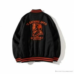 Hypeyourbeast BAPE X XO Red Jacket Baseball Uniform Clothes