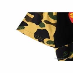 Hypeyourbeast Clothes BAPE KIDS Color Ape Head Camouflage Tee Shirt'YELLOW'