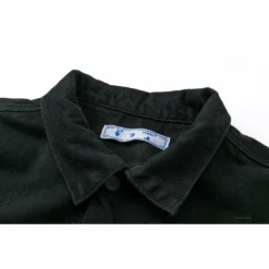 HypeYourBeast Off White Denim Black Jacket - White Hoodies & Jackets