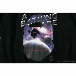 Hypeyourbeast Clothes BAPE Universe Solar System Ape Man Head Tee Shirt'BLACK'