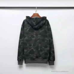 Hypeyourbeast BAPE X Bathing Ape Head Camouflage Hoodie'GREY'
