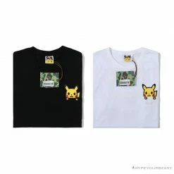 Hypeyourbeast BAPE Baby Milo Pocket Pikachu Tee Shirt'BLACK'