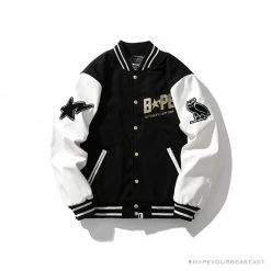 Hypeyourbeast BAPE OVO Patchwork Baseball Owl Jacket Clothes