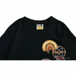 Hypeyourbeast Clothes BAPE Shark Head Crazy Patch Tee Shirt