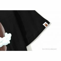 Hypeyourbeast Clothes BAPE Co-Branded Fly Boy Tee Shirt'BLACK'