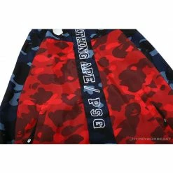 Hypeyourbeast Clothes BAPE X PSG Paris Saint-Germain Camouflage Blue-Red Hoodie