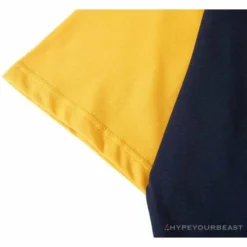 Hypeyourbeast Clothes BAPE Japanese Ninja Ape Man Raglan Sleeve Color Block Tee Shirt'YELLOW'