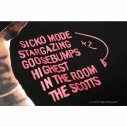 Hypeyourbeast OFF-WHITE Travis Scott Fortnite Tee Shirt'BLACK'