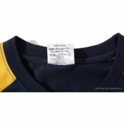 Hypeyourbeast Clothes BAPE Japanese Ninja Ape Man Raglan Sleeve Color Block Tee Shirt'YELLOW'