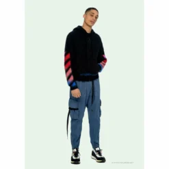 HypeYourBeast Off White Hoodie Blue Pink Hoodies & Jackets