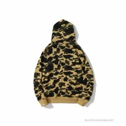 HypeYourBeast BAPE Camouflage Kangaroo Hooded Hoodie Yellow Clothes