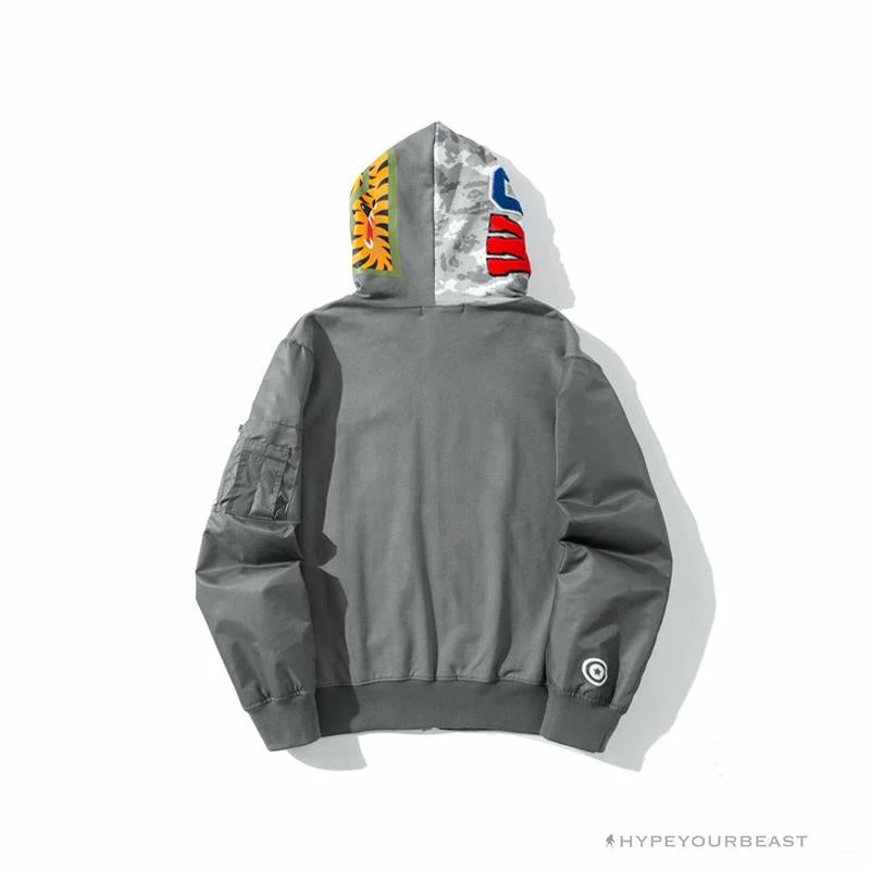 Hypeyourbeast BAPE Digital Pixel Camouflage Hoodie 'GREY' Clothes