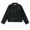 HypeYourBeast Off White Denim Black Jacket - Black Hoodies & Jackets