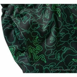 Hypeyourbeast Clothes BAPE X RAZER Co-Branded Gaming Camouflage Green Pants