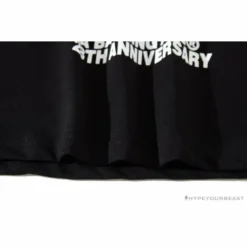 Hypeyourbeast BAPE Ape Man Head 28th Anniversary Camouflage Color Block Tee'BLACK'