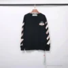Hypeyourbeast OFF-WHITE Rubber Strip Arrow Long Sleeve Shirt 'BLACK'