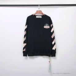 Hypeyourbeast OFF-WHITE Rubber Strip Arrow Long Sleeve Shirt'BLACK'