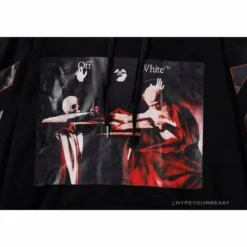 Hypeyourbeast OFF-WHITE Skull And Writing Hoodie'BLACK' Hoodies & Jackets