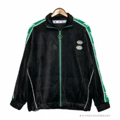 Hypeyourbeast OFF-WHITE Side Webbing Casual Green Letter Hoodie