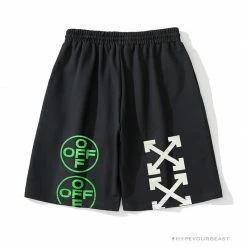 Hypeyourbeast OFF-WHITE Golden Ratio Shorts 'BLACK' Pants