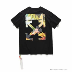 Hypeyourbeast OFF-WHITE Disney Spring X Summer Mickey With Pluto Tee Shirt 'BLACK' T-Shirts