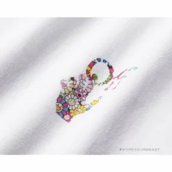 Hypeyourbeast OFF-WHITE Takashi Murakami Chrysanthemum Tee Shirt'WHITE' T-Shirts